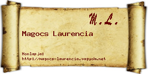 Magocs Laurencia névjegykártya